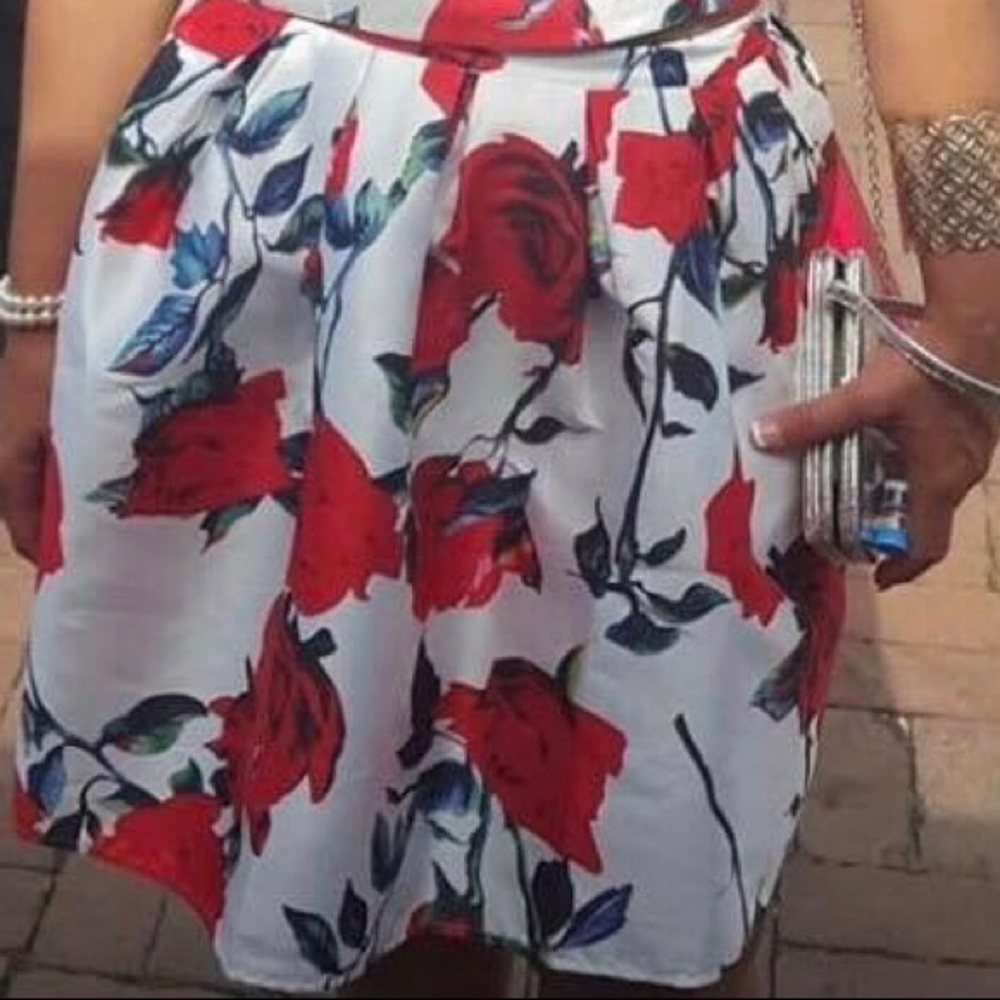 2 piece floral dress